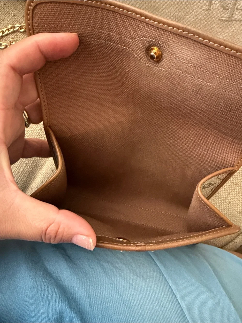 Vintage Christian Dior honeycomb coated canvas